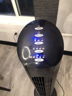 Cascade 40" Tower Oscillation Fan 4Speed Ultra Quiet Auto Shut Off