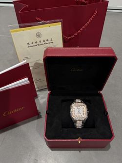 Men’s Moissanite Diamond Watch