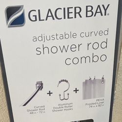 Glacier Bay Shower Rod Combo