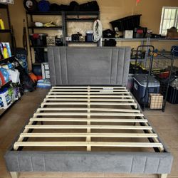 Queen Sized Bed Fram with Headboard