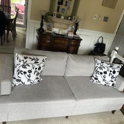 Light Gray Loveseat Sofa