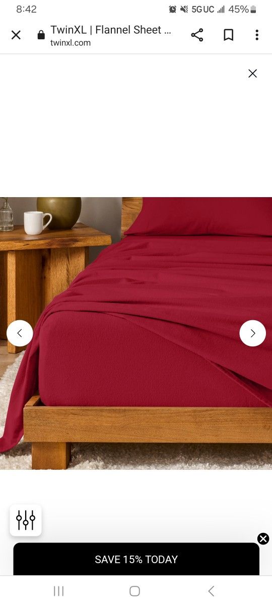 New Queen Flannel Fitted Flat