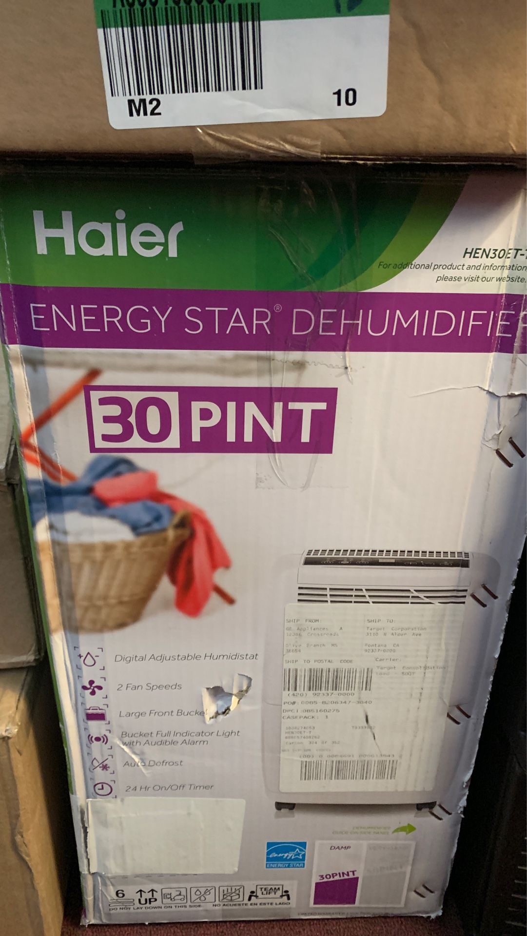 Haier Energy Star Dehumidifier (30 pint)