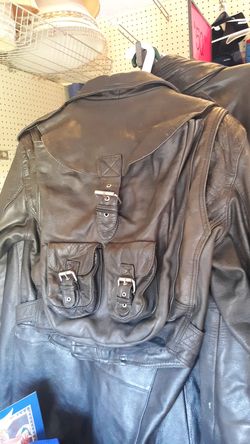 Leather jacket size small