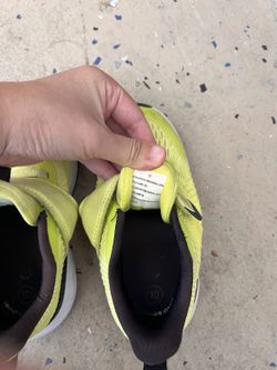 Kids Neon Yellow Sneakers - Size 10