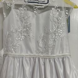 White Communion Dress 