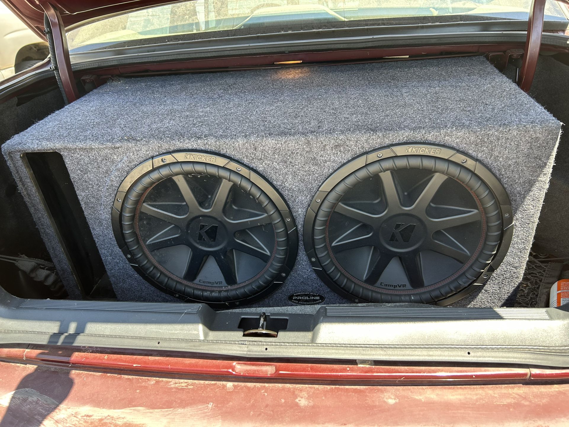 15 inch Kickers Competition subwoofers American built proline Top Performing Speaker Box