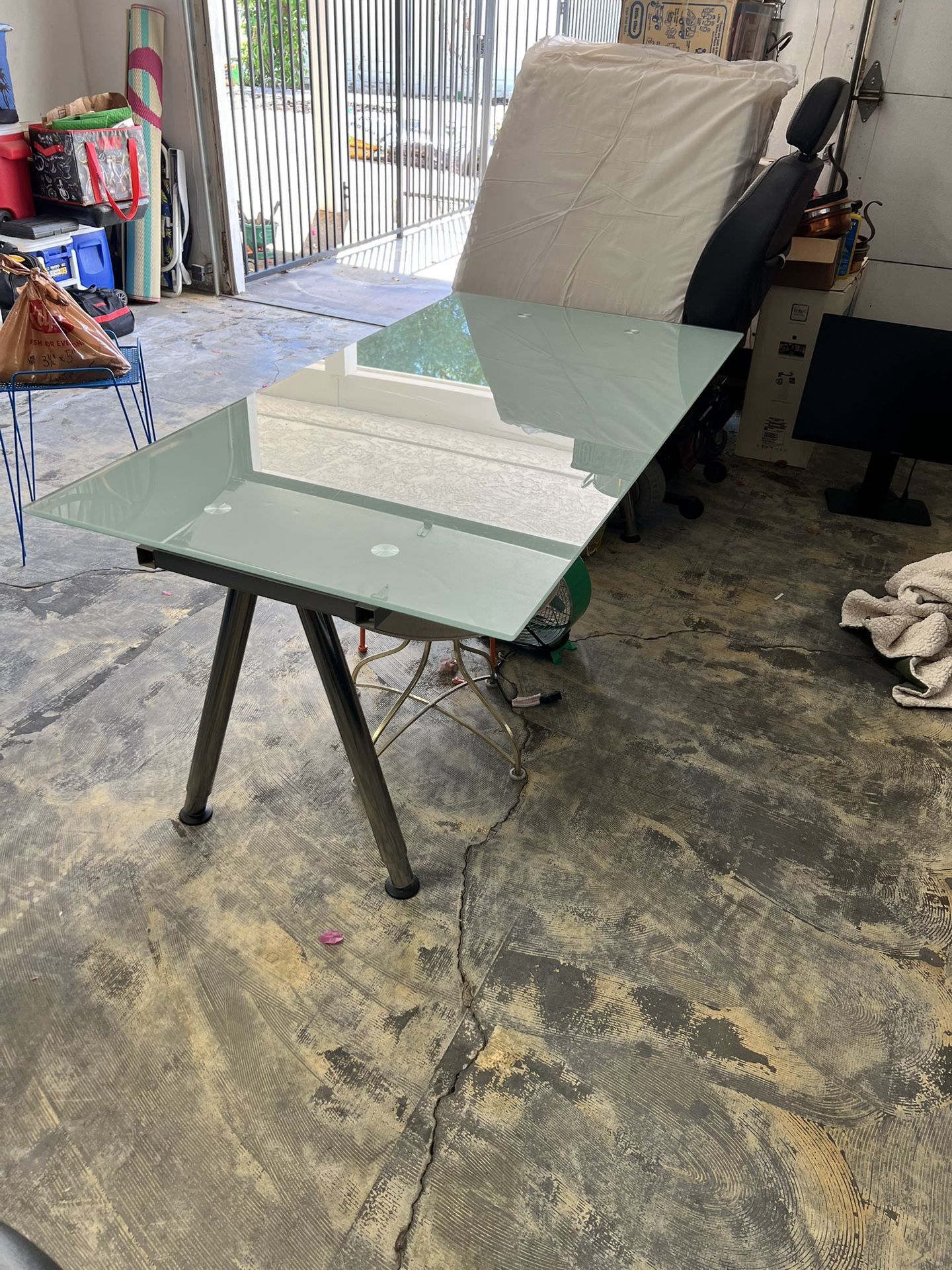Glass top Desk