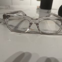 Clear Chrome Heart Frames 