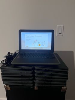 BULK RESELLER LOT: QTY 45 Acer 11 C732T Chromebooks Wiped w/ Cords