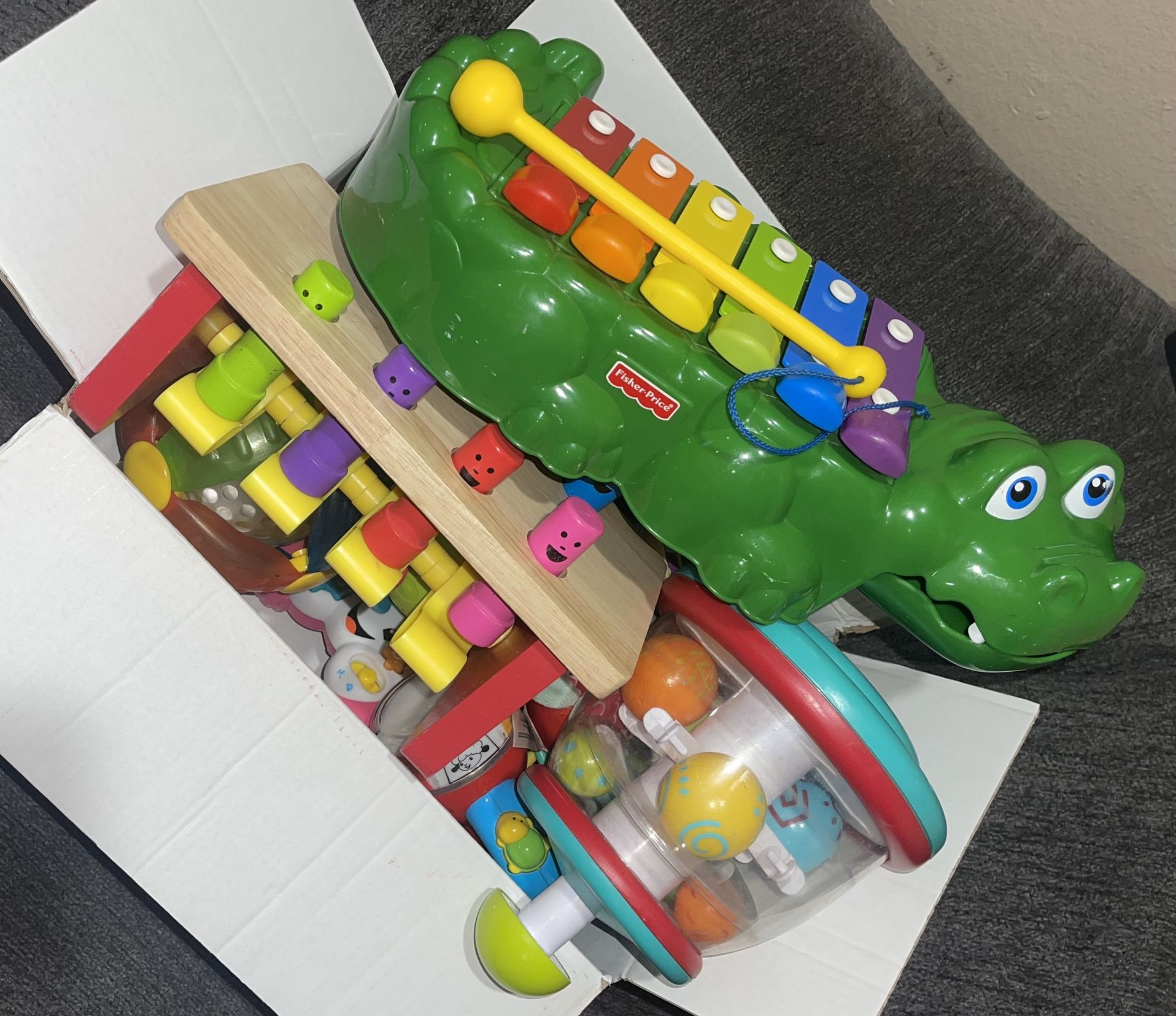 Box Full Of Baby Toys