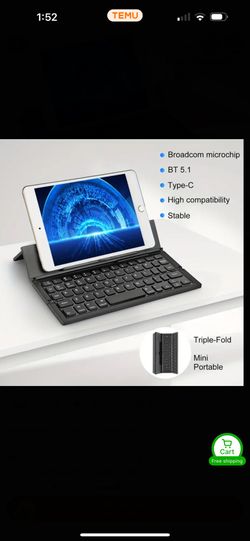 Portable Wireless Keyboard For Phone, Tablet, Computer 