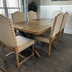 Dining Room Table And Six Chairs