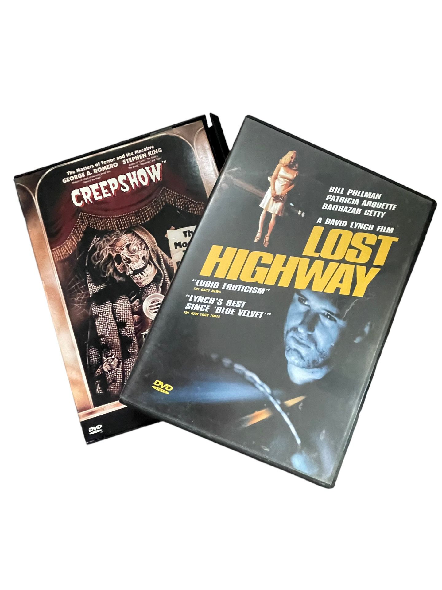 Lot of 2 Horror DVD’s Creepshow Lost Highway