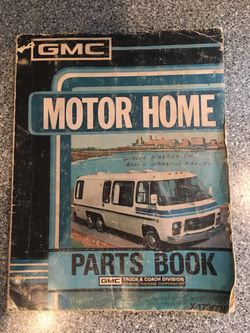 GMC motor home parts book rare Stripes movie