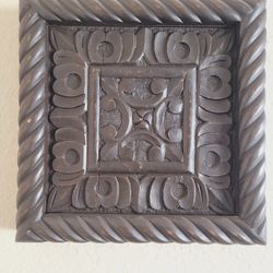 Wooden Wall Decorative Squares- Set Of 2