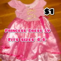 Girls Princess Dress fits sizes 4-6