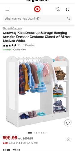 Children’s wardrobe shelf cabinet dresser