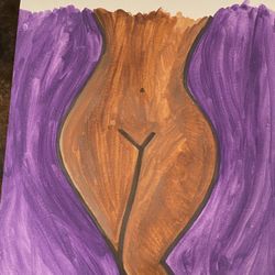 Divine Feminine Watercolor On Cold Pressed Paper, 9x12”