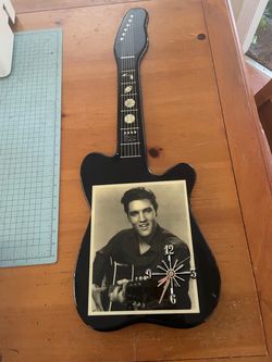 Elvis Presley Guitar-Shaped Wall Clock