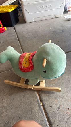 Baby rocking whale