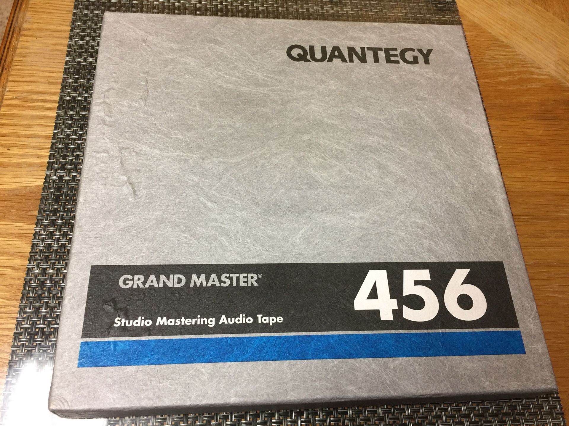 Ampex 456 Grand Master 10.5” Metal Reel w/ 1/2” Audio Tape