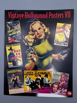 Vintage Hollywood Posters VII — Bruce Hershenson Auction Catalog + Prices Realized Sheet (New/Unused)