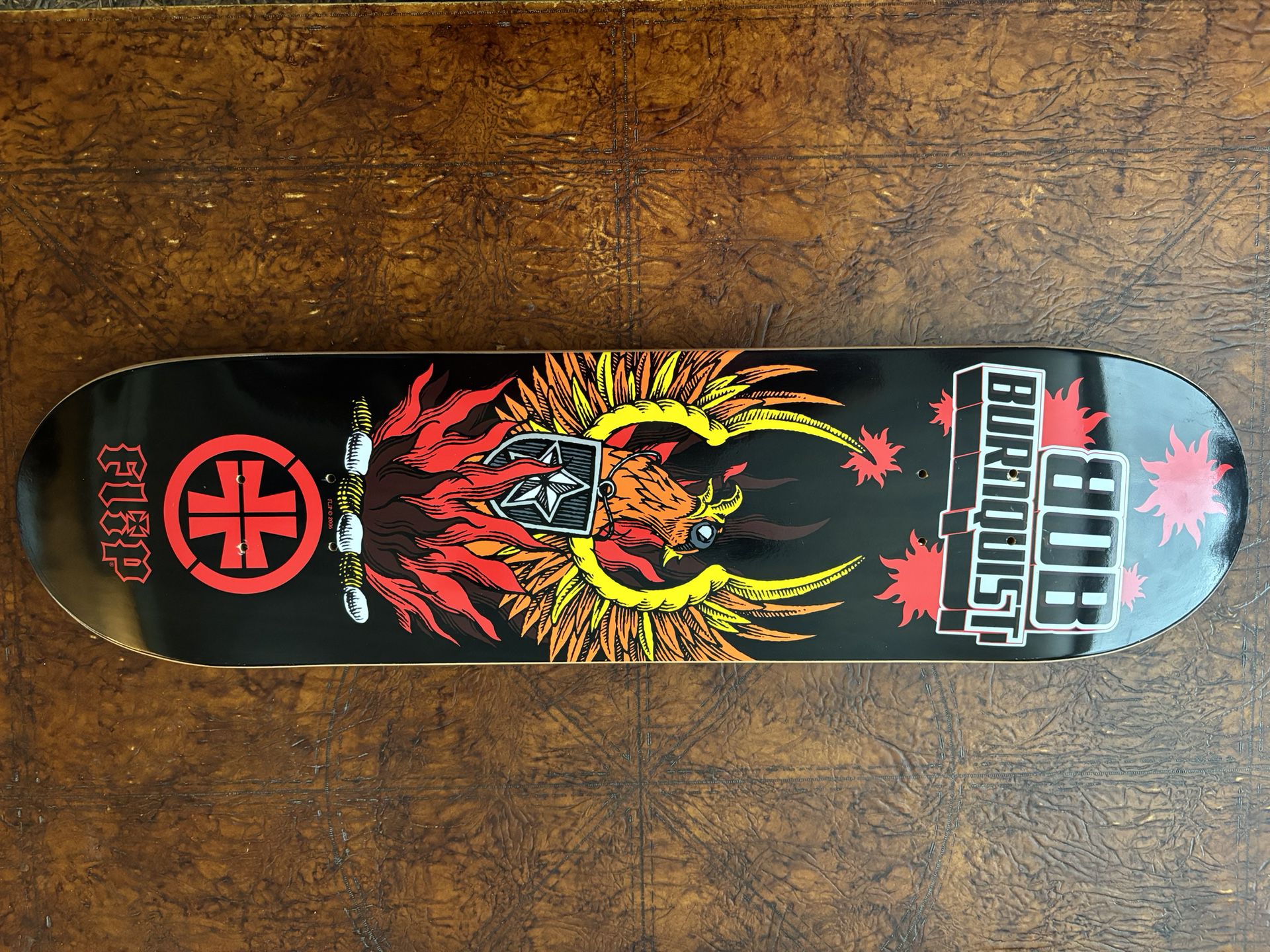 EXTREMELY RARE NEVER BEEN USED BOB BURNQUIST SKATEBOARD DECK