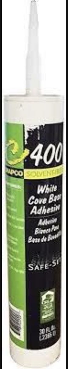 Chapco Safe-Set 4 White Cove Base Adhesive