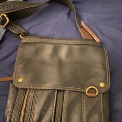 Fossil Leather Brown Hand Bag