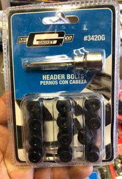Headders Bolts chevy small and big block also Chrysler