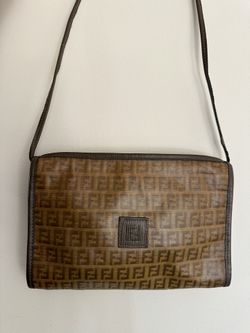 FENDI Tan Authentic Leather Bag 
