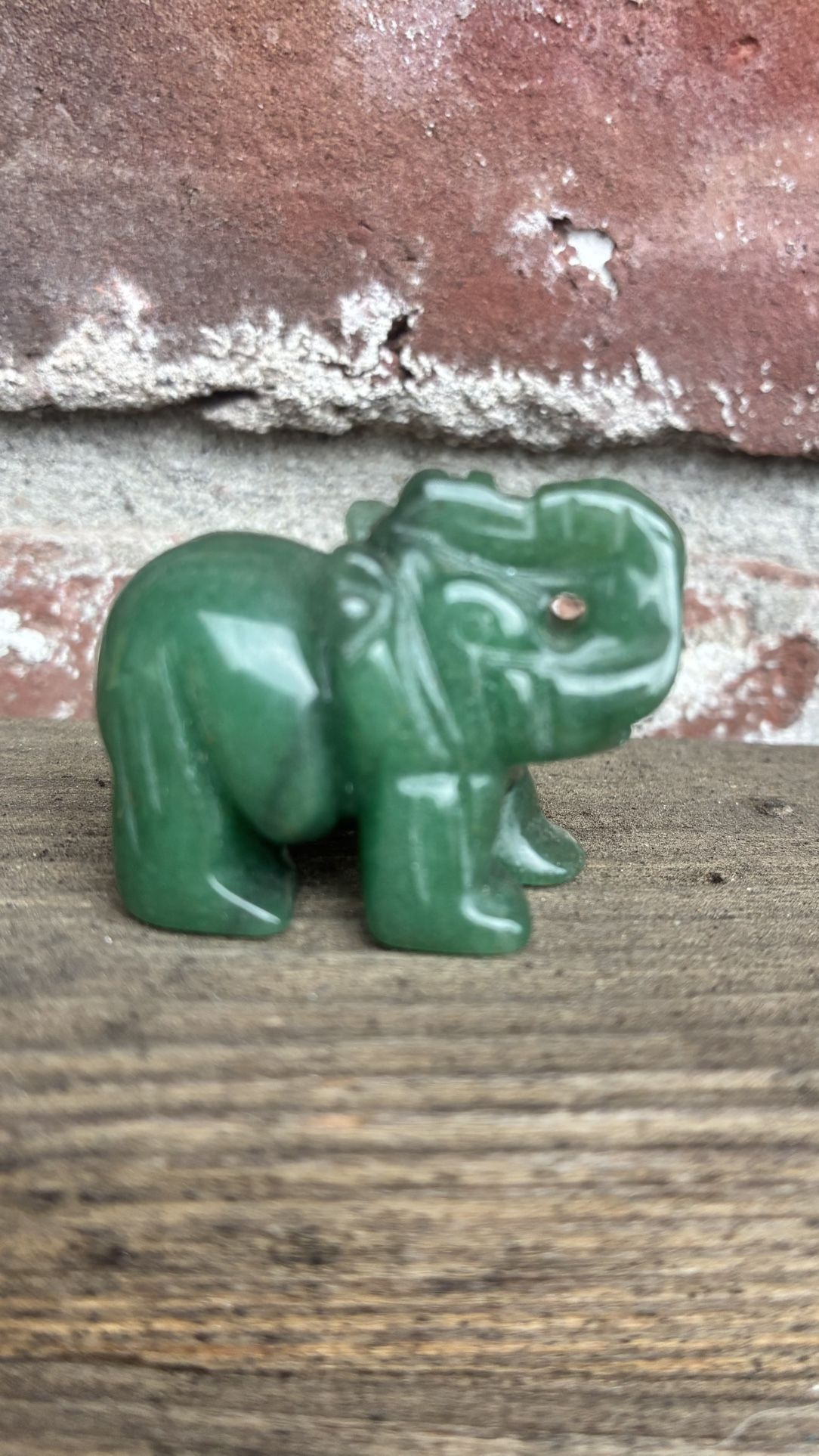 Small Green Jade Elephant