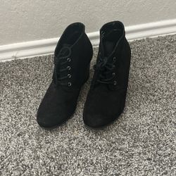 Arizona Jean Co. Lawrence Black Shoes, Size 8