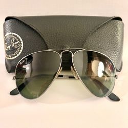 Ray-Ban 3025 Aviator Sunglasses Gold/Green Lens