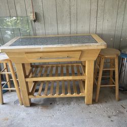 Kitchen Island With Stools