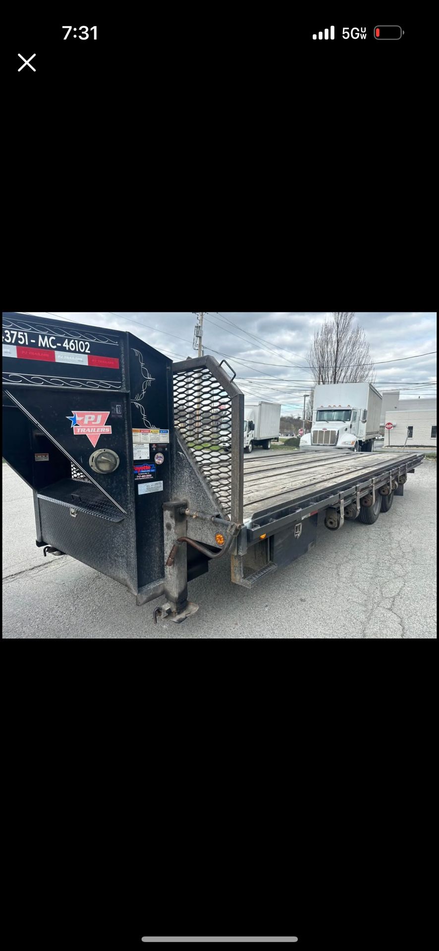 2018 PJ gooseneck trailer with slide tracks Need Gone Asap