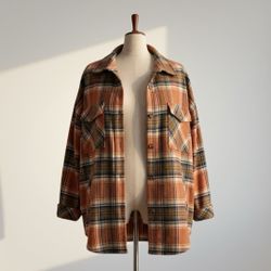 women’s Plaid jacket size small oversized