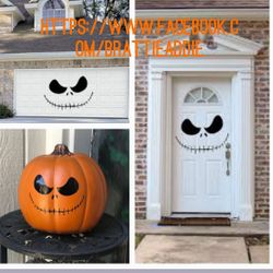 jack skellington large garage door front door pumkin halloween decor