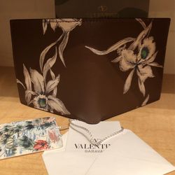 Valentino  Garavani  Lux Leather Double Wallet. New