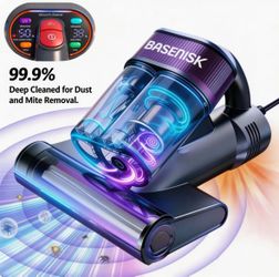 BASENISK Mite Remover Vacuum Cleaner UV Mattress Vacuum Cleaner 450W Dust & Mite Remover Bed Cleaner
