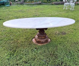 Vintage Alabaster/Marble top Coffee table.