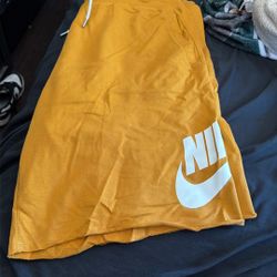 Gold Nike Shorts 