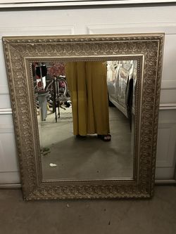 Large Vintage Gold Framed Mirror