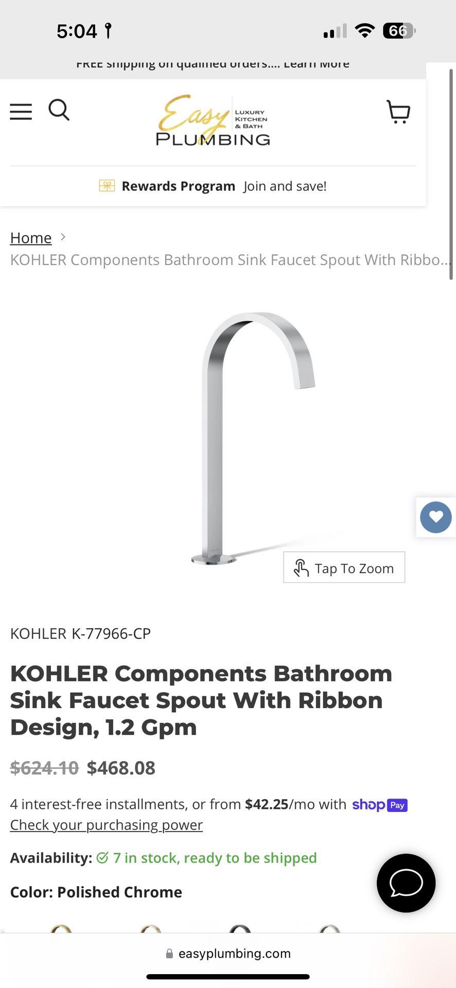 KOHLER Sink Faucet
