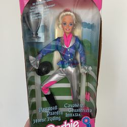 1994 Horse Riding Barbie Doll Foreign Issue Bend & Move Body #12(contact info removed) 