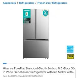 Hisense French Door Refrigerator 