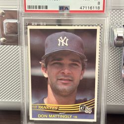 1984 Donruss Rookie Card Don Mattingly NM8