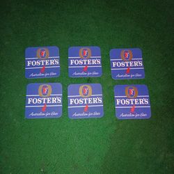 6 Vintage Foster Coasters