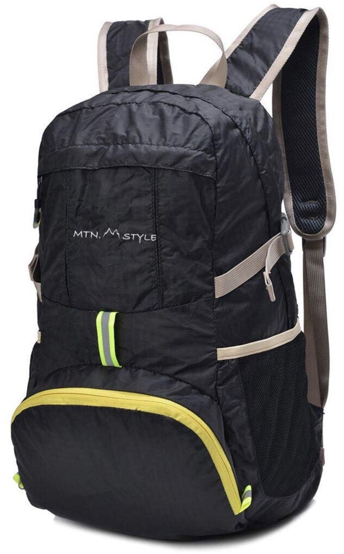 MTN STYLE Lightweight,Packable,Durable Backpack for Travel,Hiking,Carry on Foldable,35L Daypack, Water Resistant for Camping,Backpacking,Running New